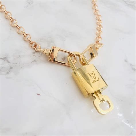 louis vuitton padlock necklace.